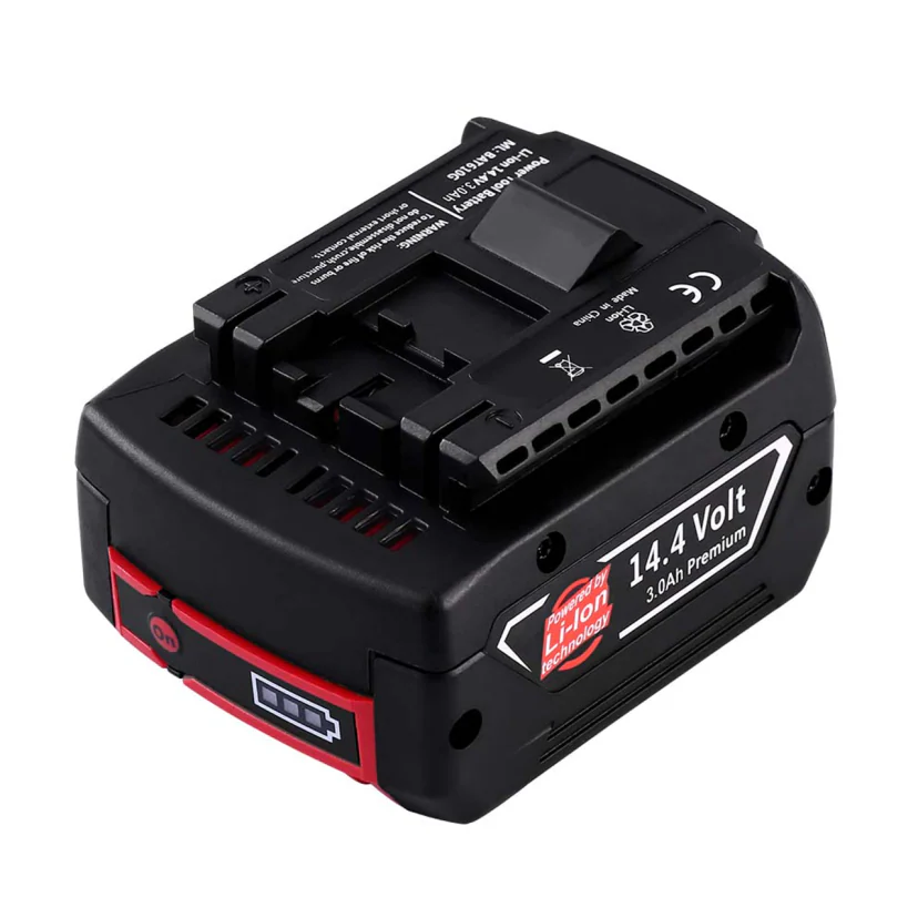 Знімний сумісний акумулятор для шуруповертів Bosch 3000 mAh 14.4V BAT607, 2607336318, BAT614, BAT607G, GSR14.4-Li, фото 1