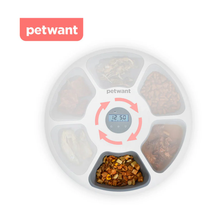 Автоматична годівниця для дому PetWant F6 - LCD для котів і собак, фото 1
