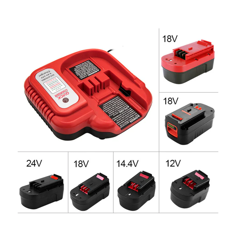 Зарядний пристрій Black&Decker 9.6V 12V 14.4V 18V 24V Ni-CD Ni-MH, 9.6В, 12В, 18В, 14.4В, 24В, фото 1