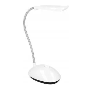 Настільна LED-лампа X-7188, 4 LED, 3×AAA, гнучка, біло-блакитна